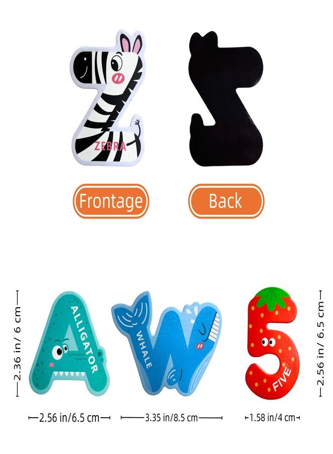 EHR Magnetic Letters and Numbers,Colorful ABC Animal Alphabet Fridge Magnets,Educational Spelling Learning Game Toys for Kids,Toddlers 3 4 5 Years Old (Uppercase Letter+ Numbers) - Image 4